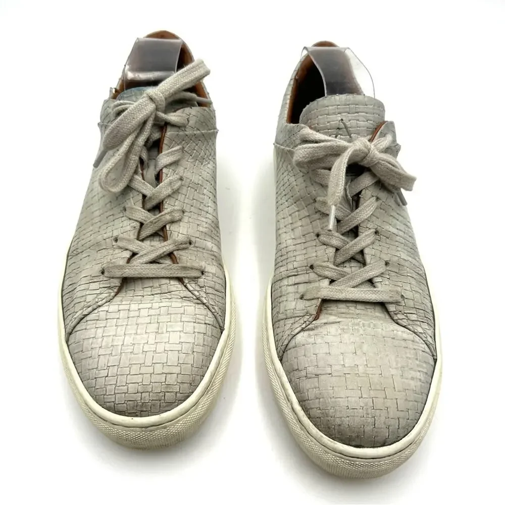 AQUATALIA men's fashion sneakers gray leather SIZE 10.5